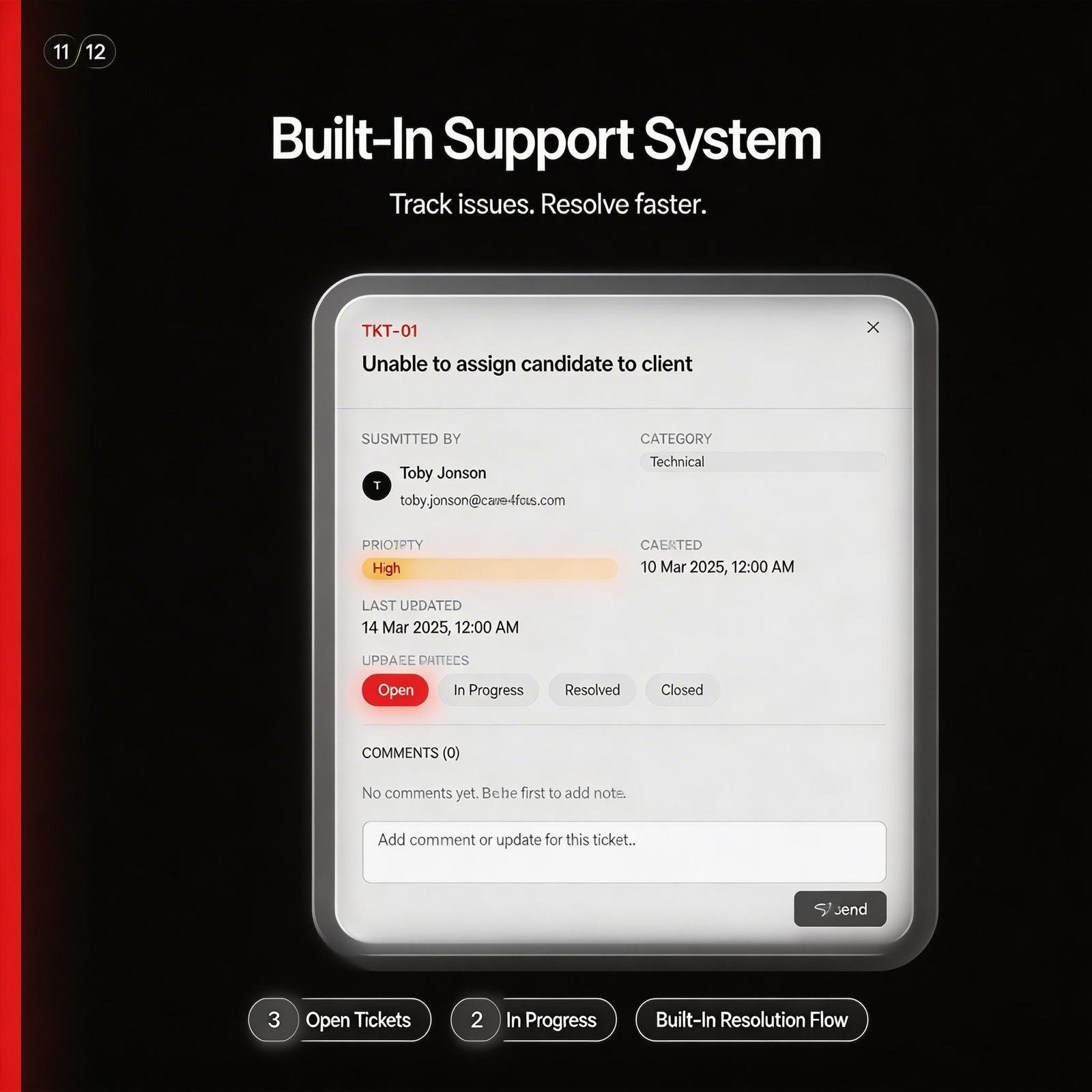 Support tickets